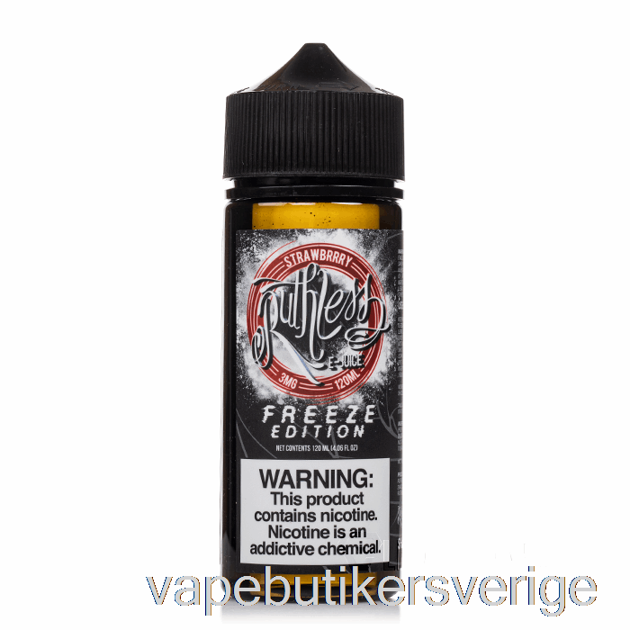 Vape Sverige Jordgubb - Freeze Edition - Hänsynslös ånga - 120ml 0mg